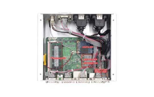 Fanless Mini Industrial PC P12 i5 4200U 7